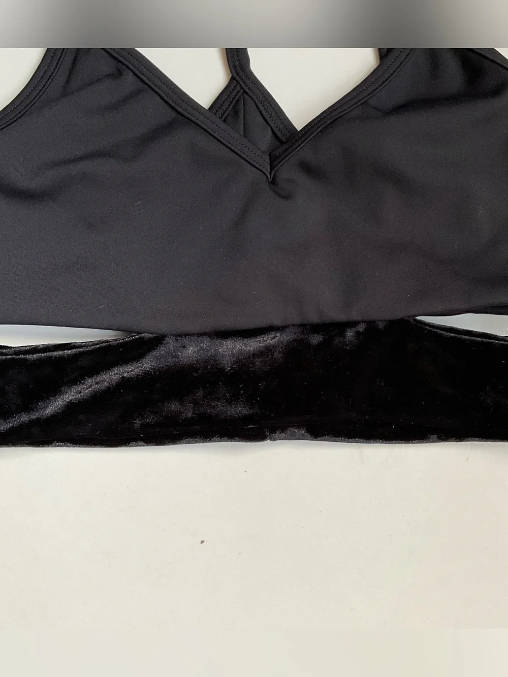 Five Dancewear Maverick Black Velvet Bra